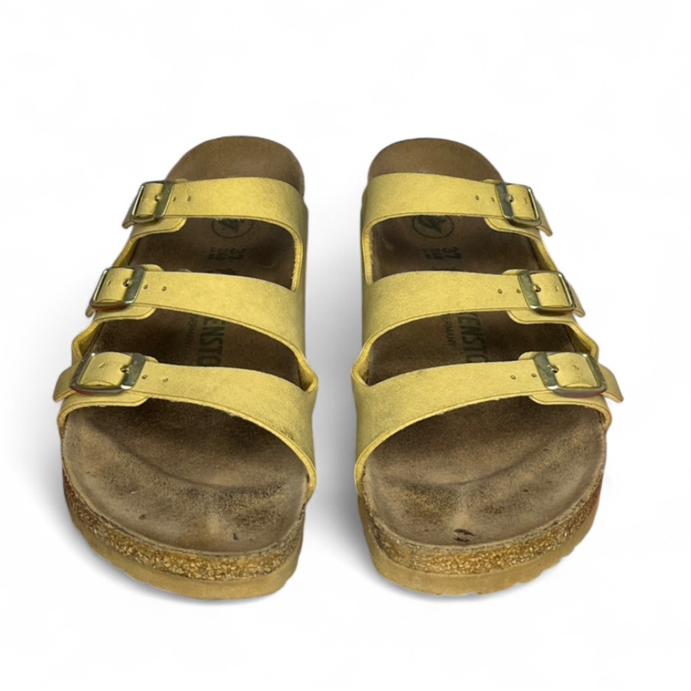 Women’s - Birkenstock Florida Vegan Three Strap Tan Latte Sandals Size 6 Shoes